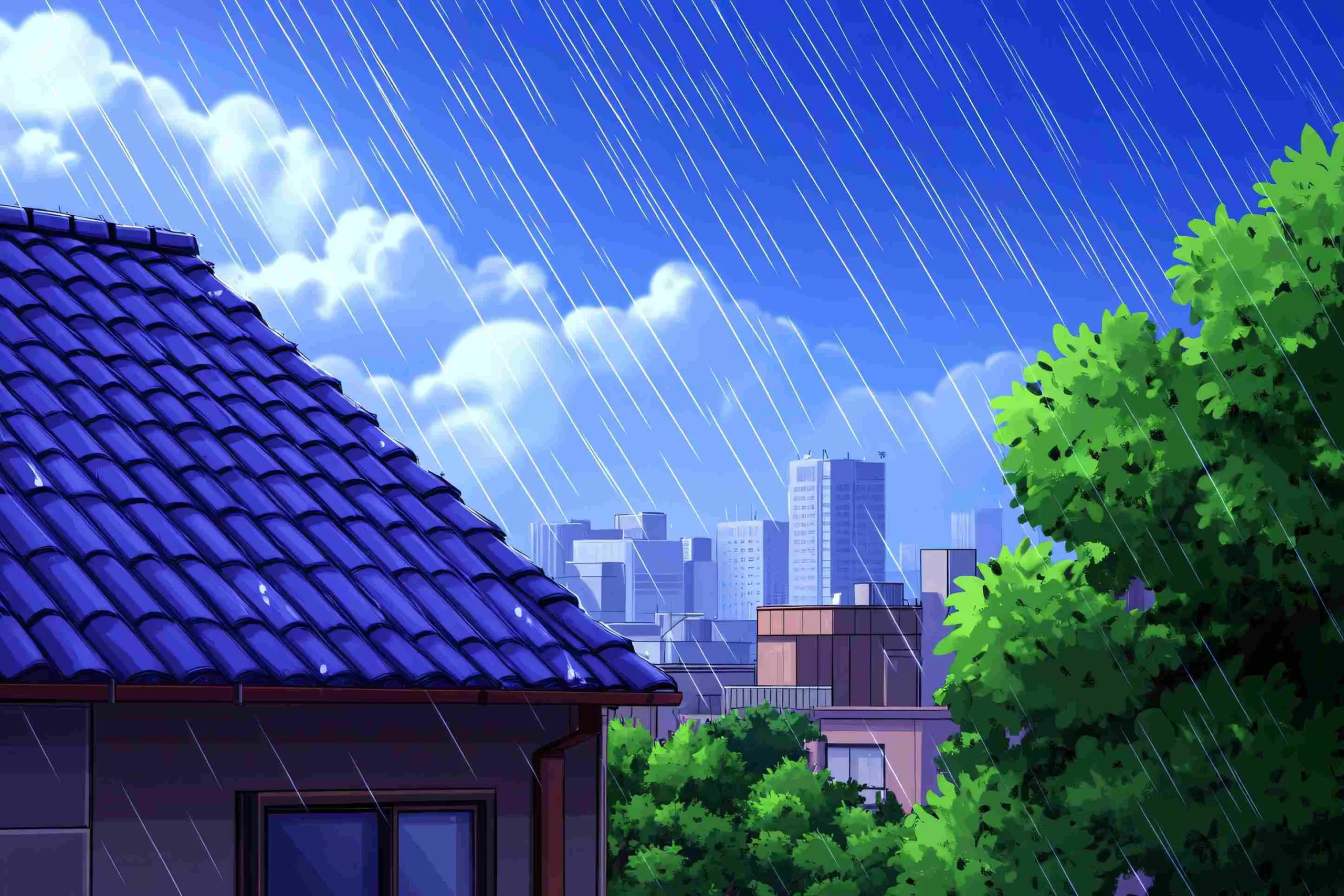 Roof and rain relation