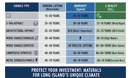 General Shingle Roof Longevity