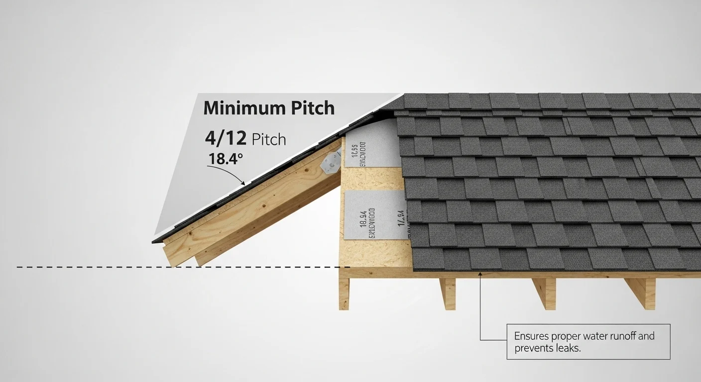  Minimum Pitch for Shingle Roofs
