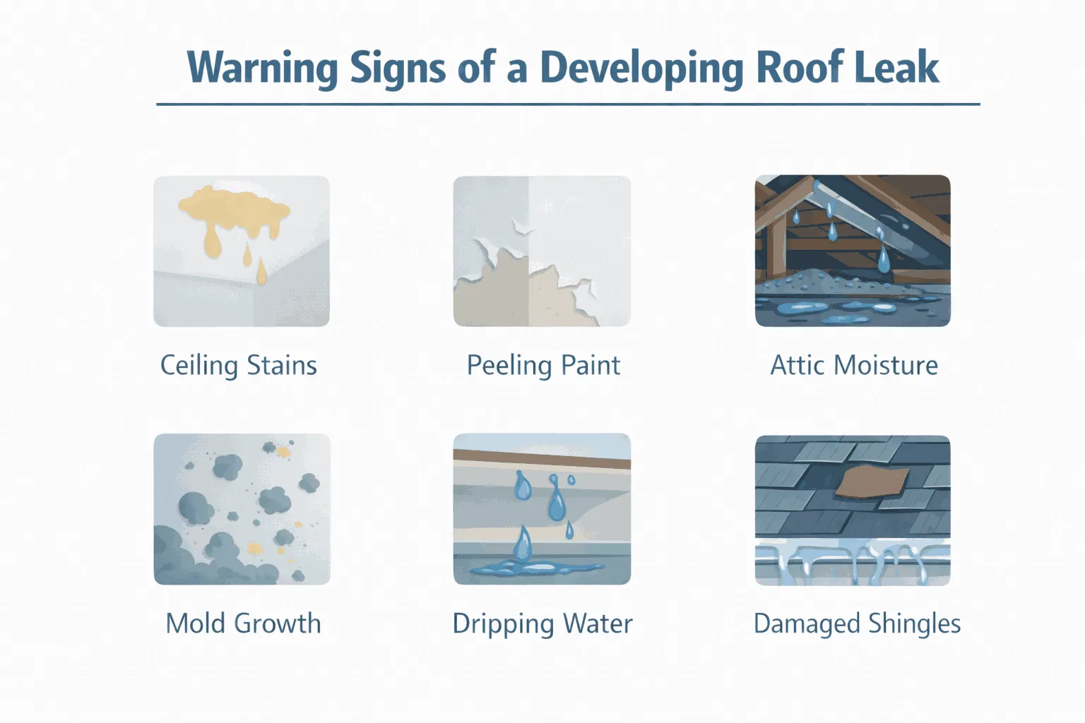Warning Signs of a Developing Roof Leak