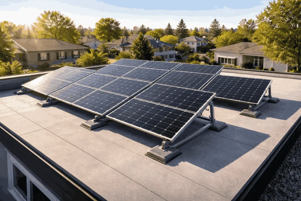 Can You Install Solar Panels on a Flat Roof?